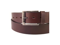 Kép 2/3 - Marhabőr nadrágöv - sötétbarna