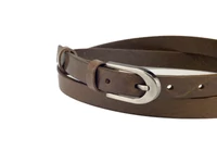 Kép 2/3 - Keskeny női bőr öv - dohánybarna | D2003