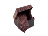 Kép 1/2 - Nyakkendő szett - texturált bronz