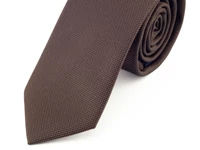 Kép 2/2 - Férfi nyakkendő - texturált barna