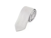 Kép 1/2 - Férfi nyakkendő - texturált ezüst