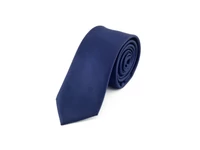 Kép 1/2 - Slim férfi nyakkendő - sötétkék