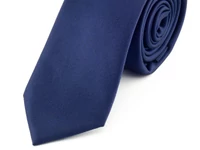 Kép 2/2 - Slim férfi nyakkendő - sötétkék