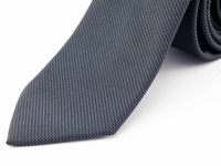 Kép 2/2 - Slim Nyakkendő - aprómintás fekete