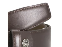 Kép 6/6 - Márkás férfi bőr nadrágszíj - csokibarna