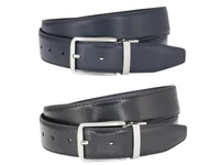 Kép 1/3 - Márkás megfordítható öv | fekete - navy