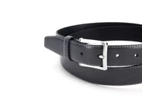 Kép 2/4 - Elegáns férfi bőr nadrágszíj dísztűzött - garfitszürke | 319