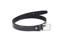 Kép 3/4 - Elegáns férfi bőr nadrágszíj dísztűzött - garfitszürke | 319