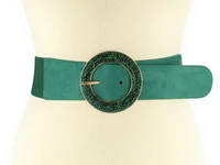 Kép 2/2 - Elegáns női sztreccs öv - méregzöld