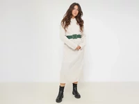 Kép 5/5 - Divatos női gumis öv - méregzöld