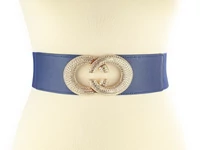 Kép 2/5 - Köves sztreccs női öv - navykék
