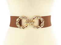 Kép 2/3 - Divatos női öv - kávébarna