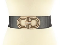 Kép 2/3 - Stílusos strasszos öv ruhához - fekete