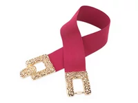 Kép 3/3 - Divatos női öv arany csattal - bíborlila