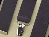 Kép 2/2 - Nadrágtartó díszdobozban - csokibarna