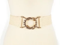 Kép 2/2 - Női gumis öv - ekrü