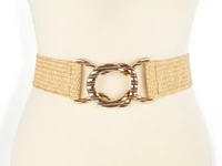 Kép 2/2 - Női gumis öv - bézs