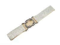 Kép 1/2 - Női gumis öv - ezüst