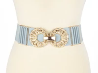 Kép 2/2 - Széles gumis öv - acélkék