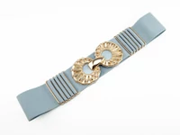 Kép 1/2 - Széles gumis öv - acélkék