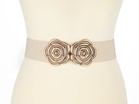 Kép 2/2 - Női gumis öv - beige