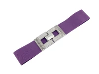 Kép 1/2 - Strasszos vastag öv - lila