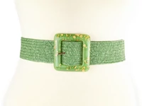 Kép 2/2 - Széles gumis öv - zöld