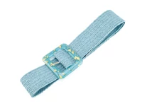 Kép 1/2 - Széles gumis öv - világoskék