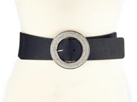 Kép 2/2 - Strasszos széles öv - fekete