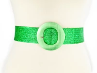 Kép 2/2 - Női gumis divatöv - zöld