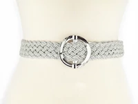 Kép 2/2 - Női fonott öv - ezüst