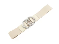 Kép 1/2 - Strasszos gumis öv - ekrü