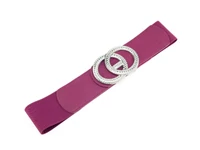 Kép 1/2 - Strasszos gumis öv - bordó