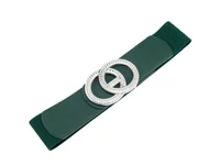 Kép 1/2 - Strasszos gumis öv - zöld