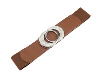 Kép 1/2 - Strasszos sztreccs öv - barna