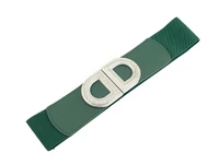 Kép 1/2 - Strasszos gumis öv - bársonyzöld