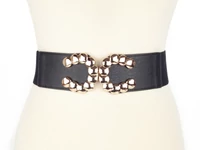 Kép 2/2 - Széles gumírozott öv - fekete