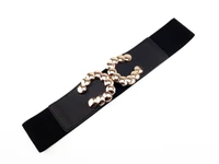 Kép 1/2 - Széles gumírozott öv - fekete