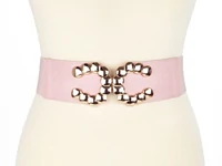 Kép 2/2 - Széles gumírozott öv - púder