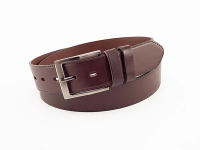 Marhabőr nadrágöv mintás - barna