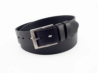 Marhabőr nadrágöv mintás - fekete