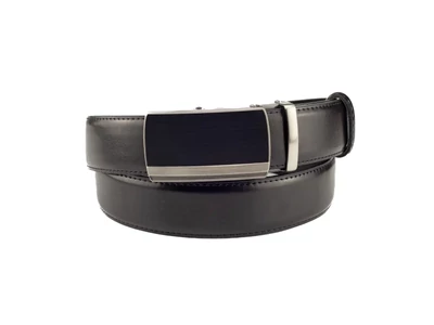 Férfi öv racsnis csattal - fekete | A83