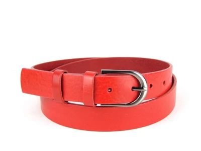 Valódi bőr női öv - piros | D3002