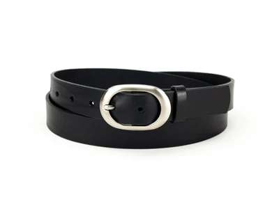 Valódi bőr női deréköv - fekete | F3003