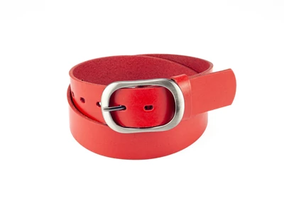 Női bő öv farmerhez - piros | F4011