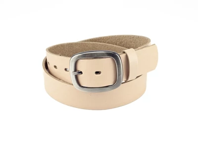 Bőr derékszíj nőknek - bézs | F4012