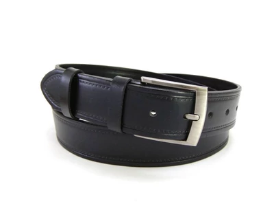 Mintás valódi marhabőr nadrágszíj - fekete | ISZ01