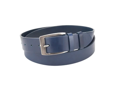 Eredeti marhabőr férfi derékszíj - navykék | A136 II.oszt