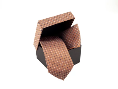 Nyakkendő szett - texturált világos barna