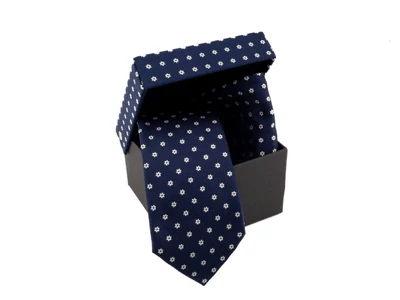 Mintás nyakkendő szett - kék